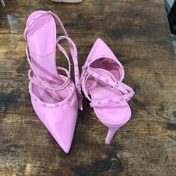 Schutz Anne Nappa Leather Pump - Picture 3 of 5